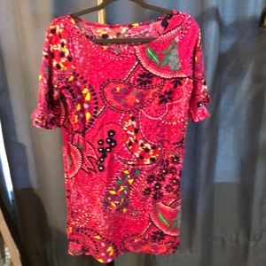 T Shirt dress , cute ruffle elbow sleeves!